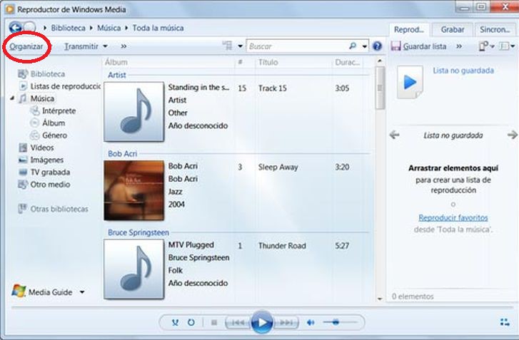 Windows Media Player no puede grabar algunos de los archivos