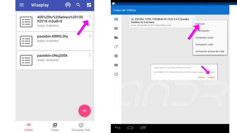 Listas actualizadas septiembre 2018