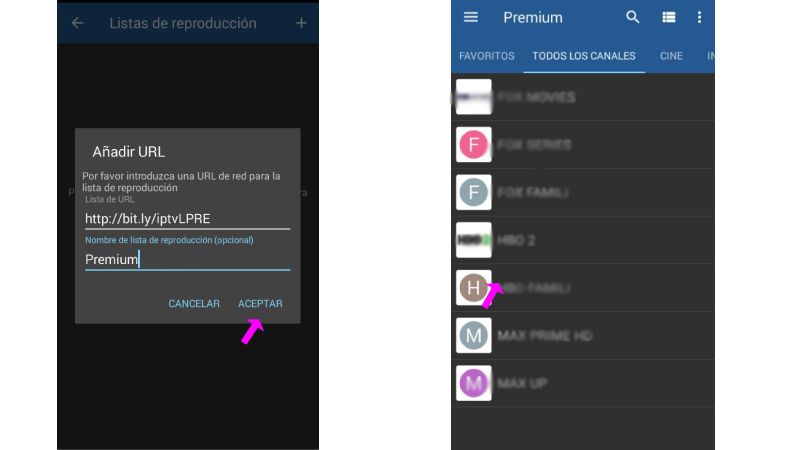 Listas para TOP IPTV apk