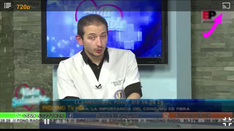 Transmita el contenido de la aplicación PlaylisTV a través de Chromecast