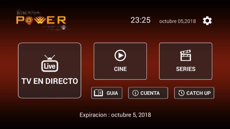 APLICACIÓN IPTV ULTRA POWER para Android