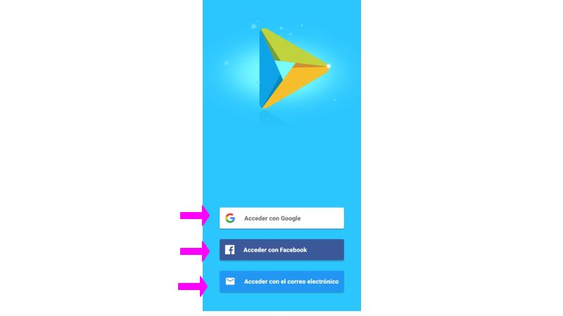 Crea una cuenta en tu reproductor