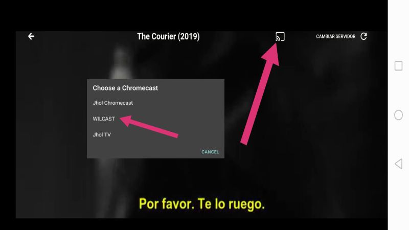 Película Ir a Chromecast