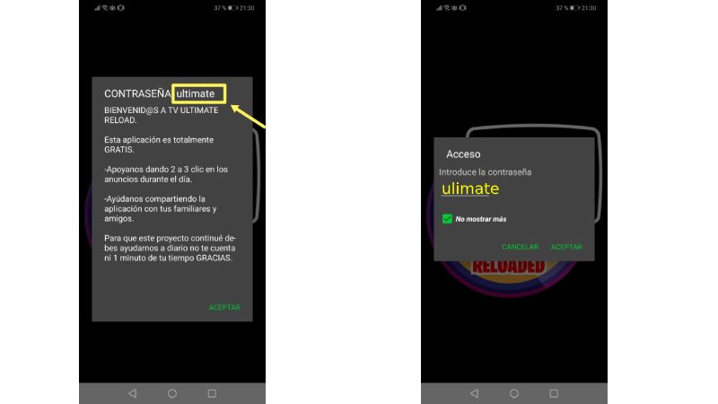 ¿Qué es TV Password Ultimate Reloaded?