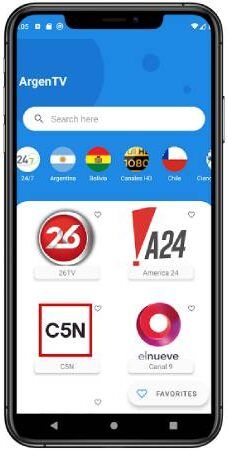 ArgenTV apk para teléfonos Android