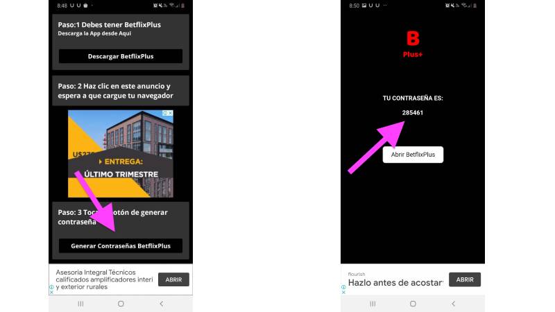 generar contraseña para betflix plus