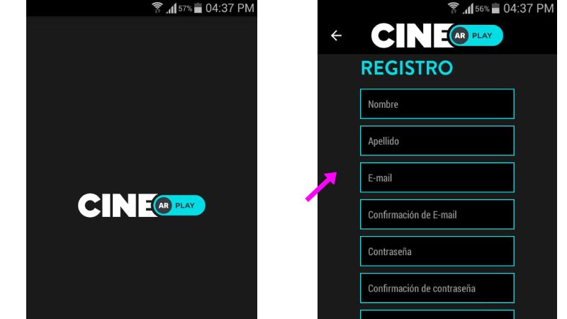 Regístrate en CINE AR PLAY