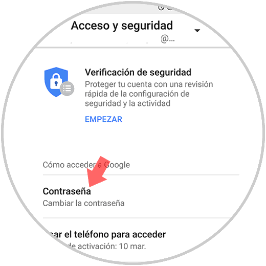 Cambiar contraseña en Gmail