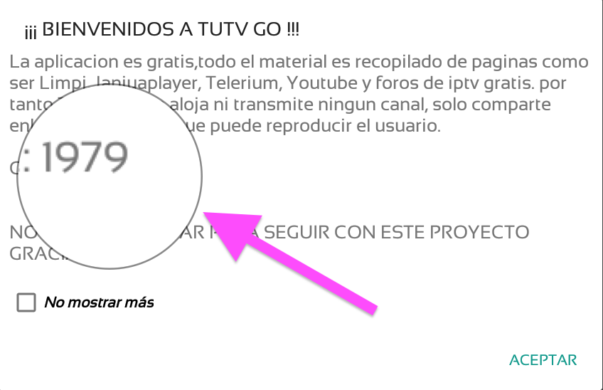 Su contraseña de TV-Go