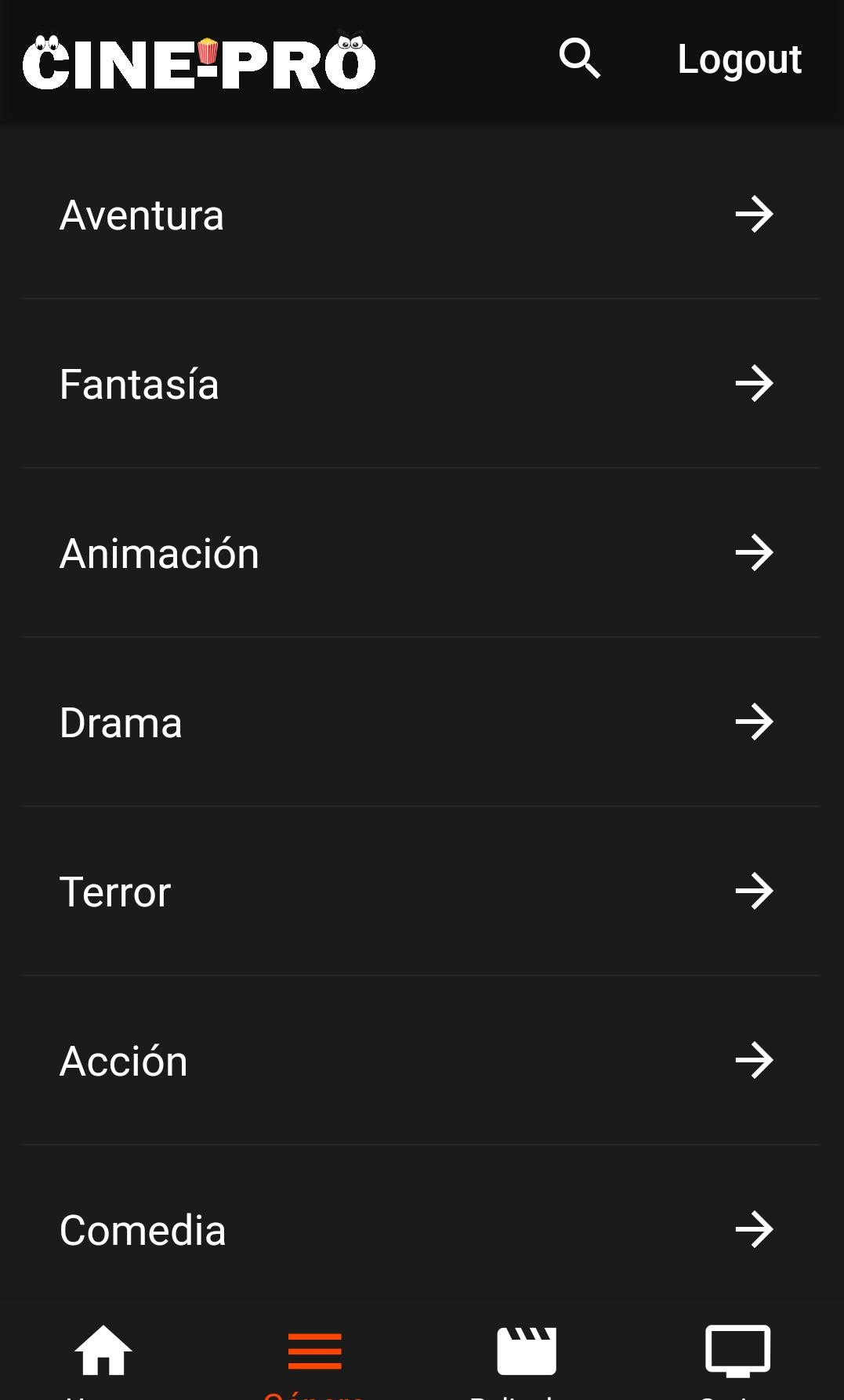 Cine PRO apk para Android y TV Box