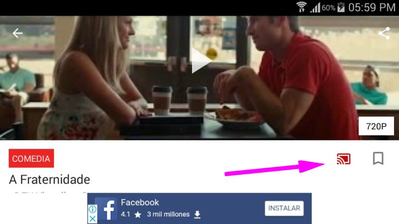 Cómo enviar contenido de Cinelzi a Chromecast