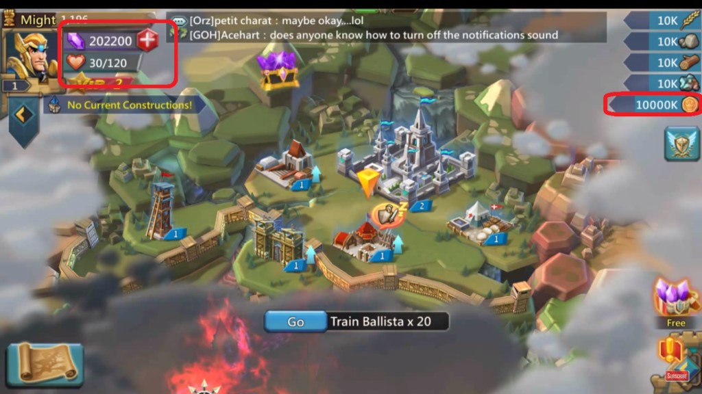 Códigos de Lords Mobile