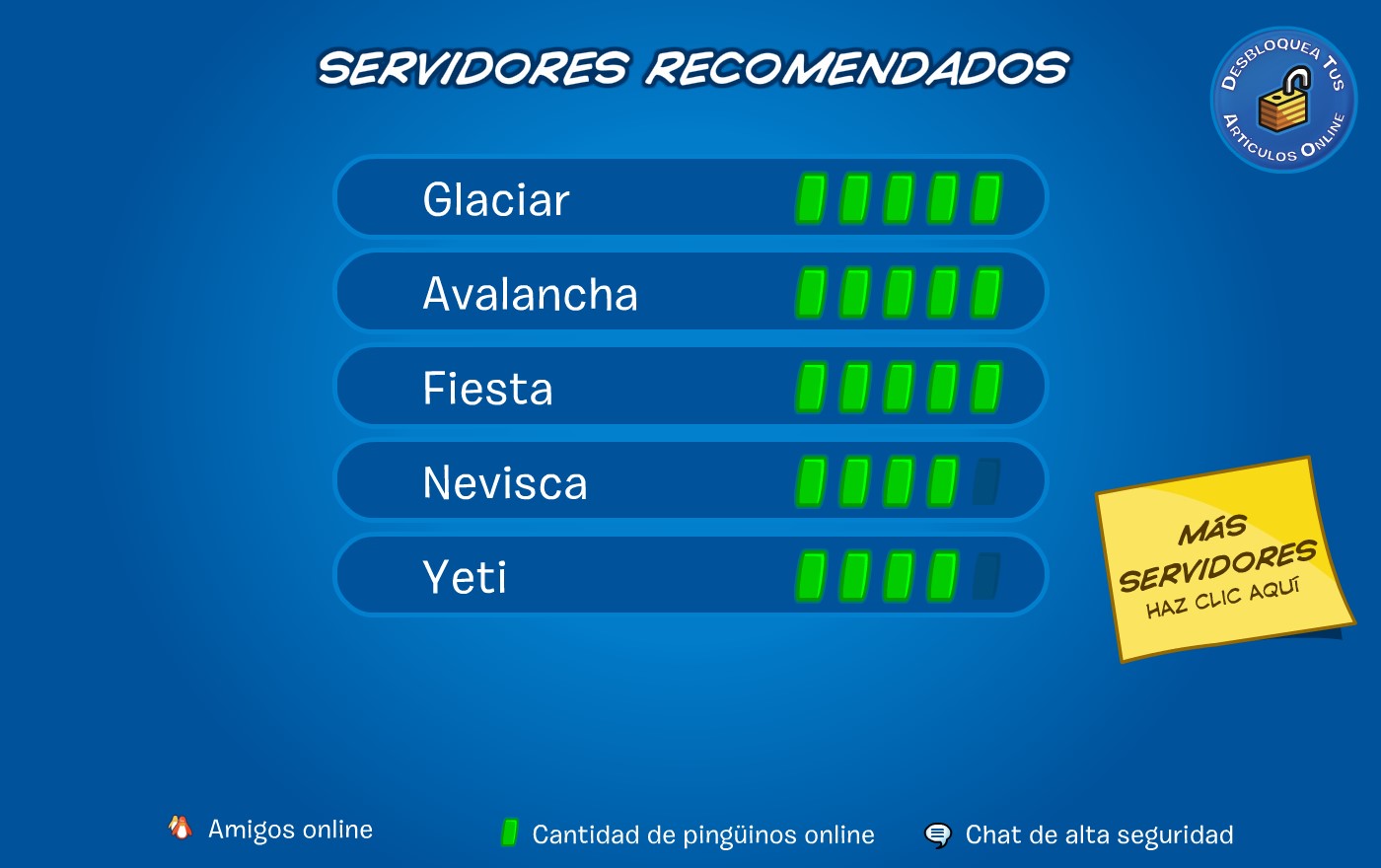 Nuevos códigos de Club Penguin
