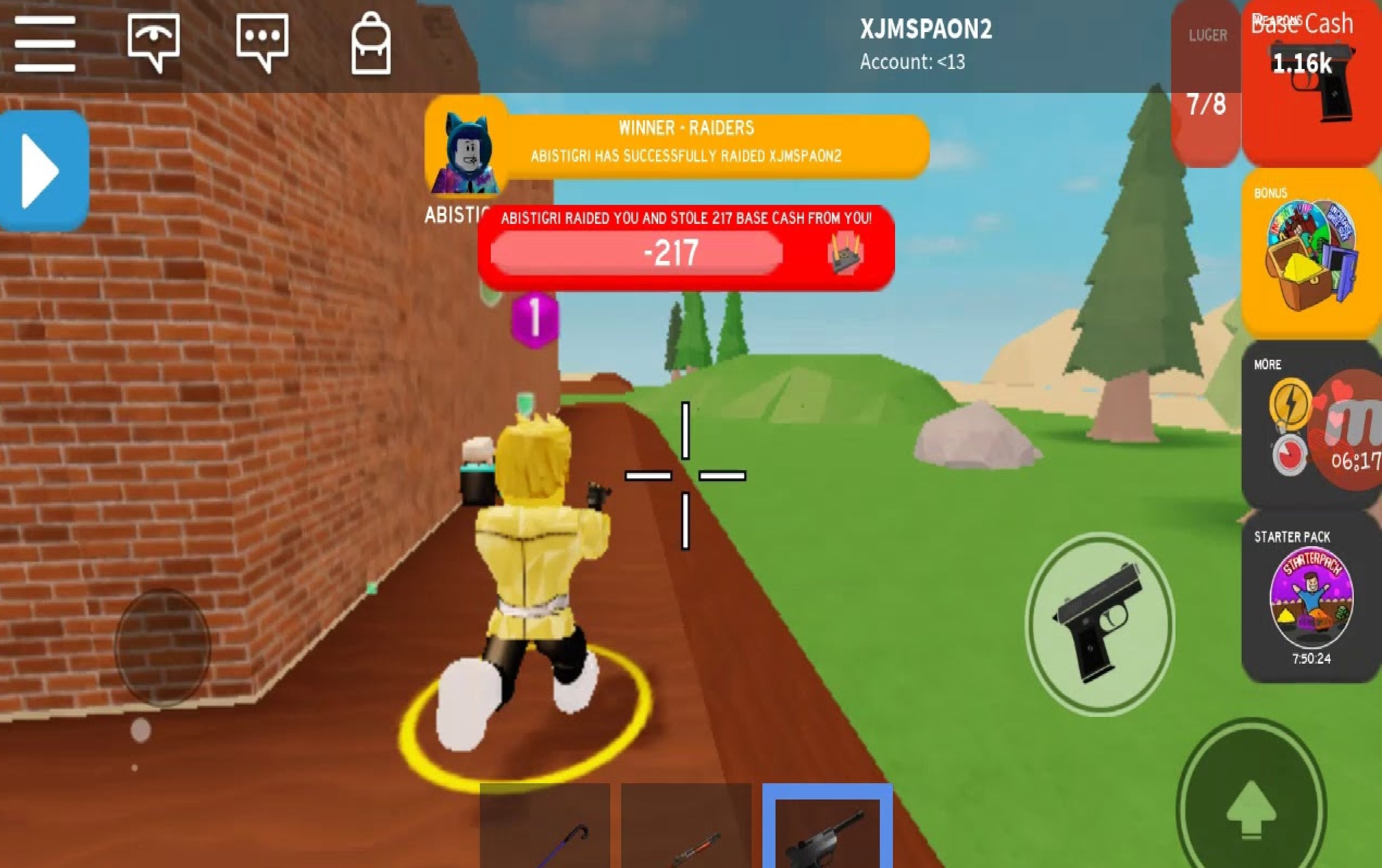 Códigos básicos de Raiders - Roblox