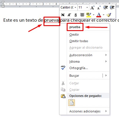 Cómo activar el corrector en Word