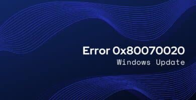Como arreglar el error 0x80070020