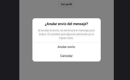 Cómo eliminar un mensaje de audio de Instagram antes de que se escuche