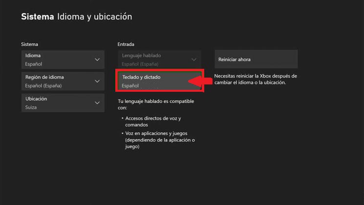 Cómo cambiar el idioma del teclado Xbox Series X y S