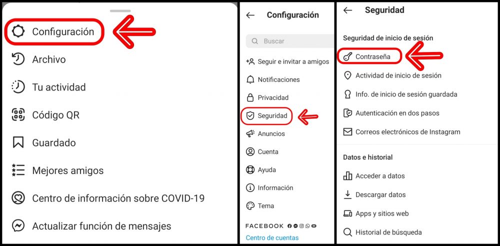 Cómo cambiar la contraseña de Instagram