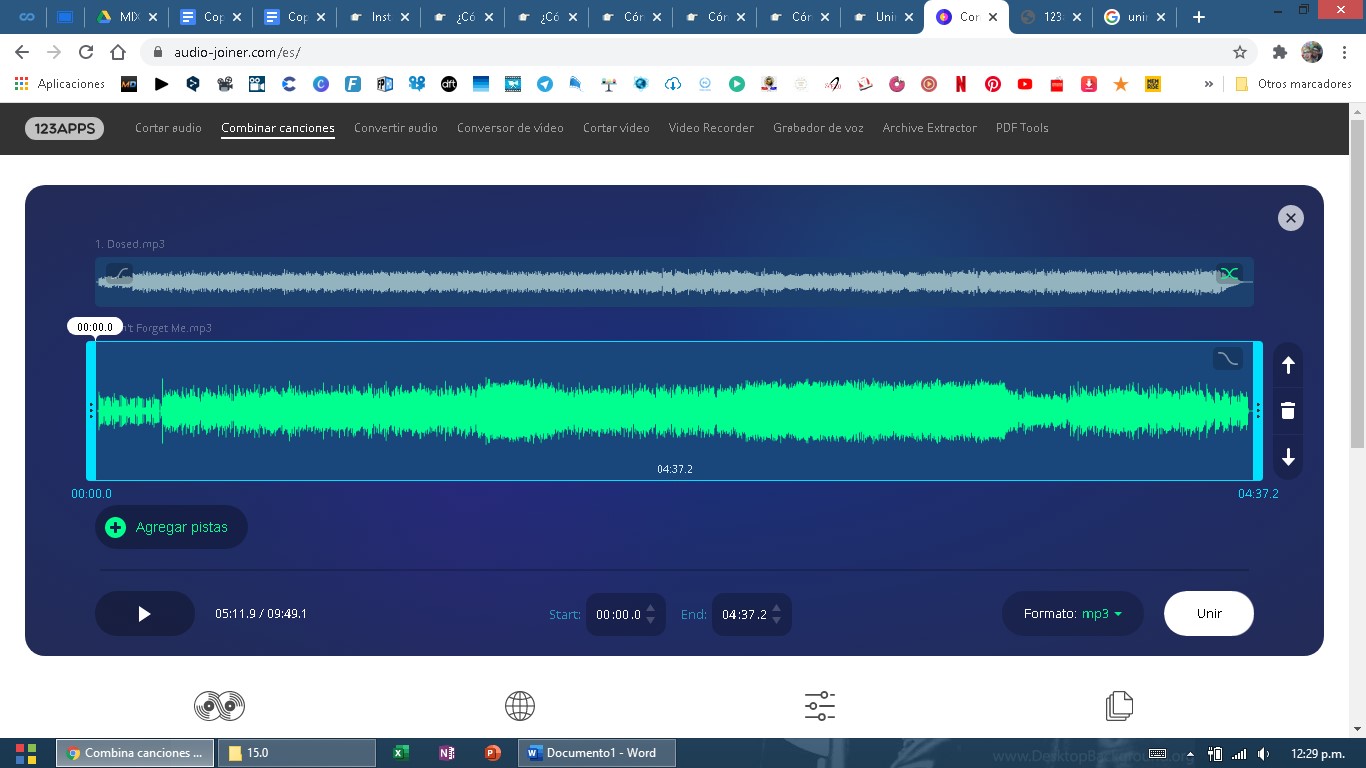 Cómo combinar dos pistas de audio en línea gratis