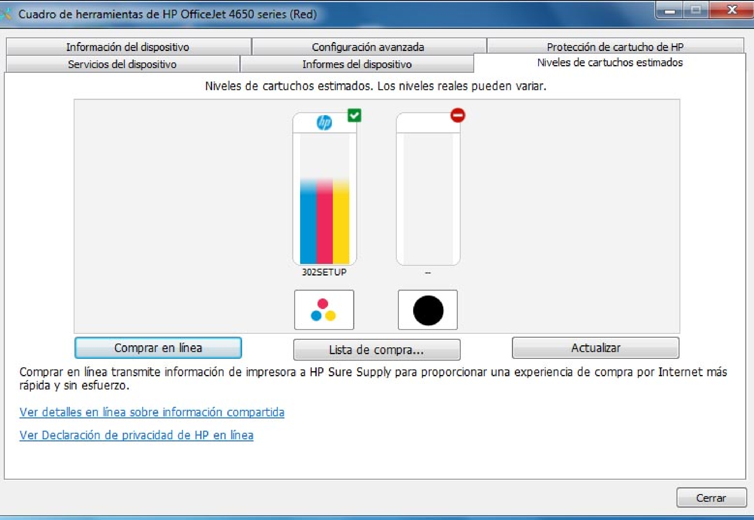 Cómo verificar los niveles de tinta de su impresora HP
