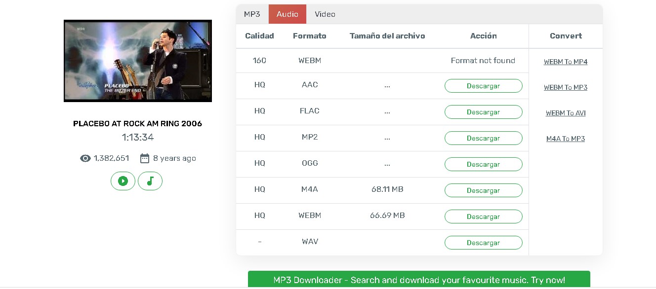 Cómo convertir Youtube a formato WAV