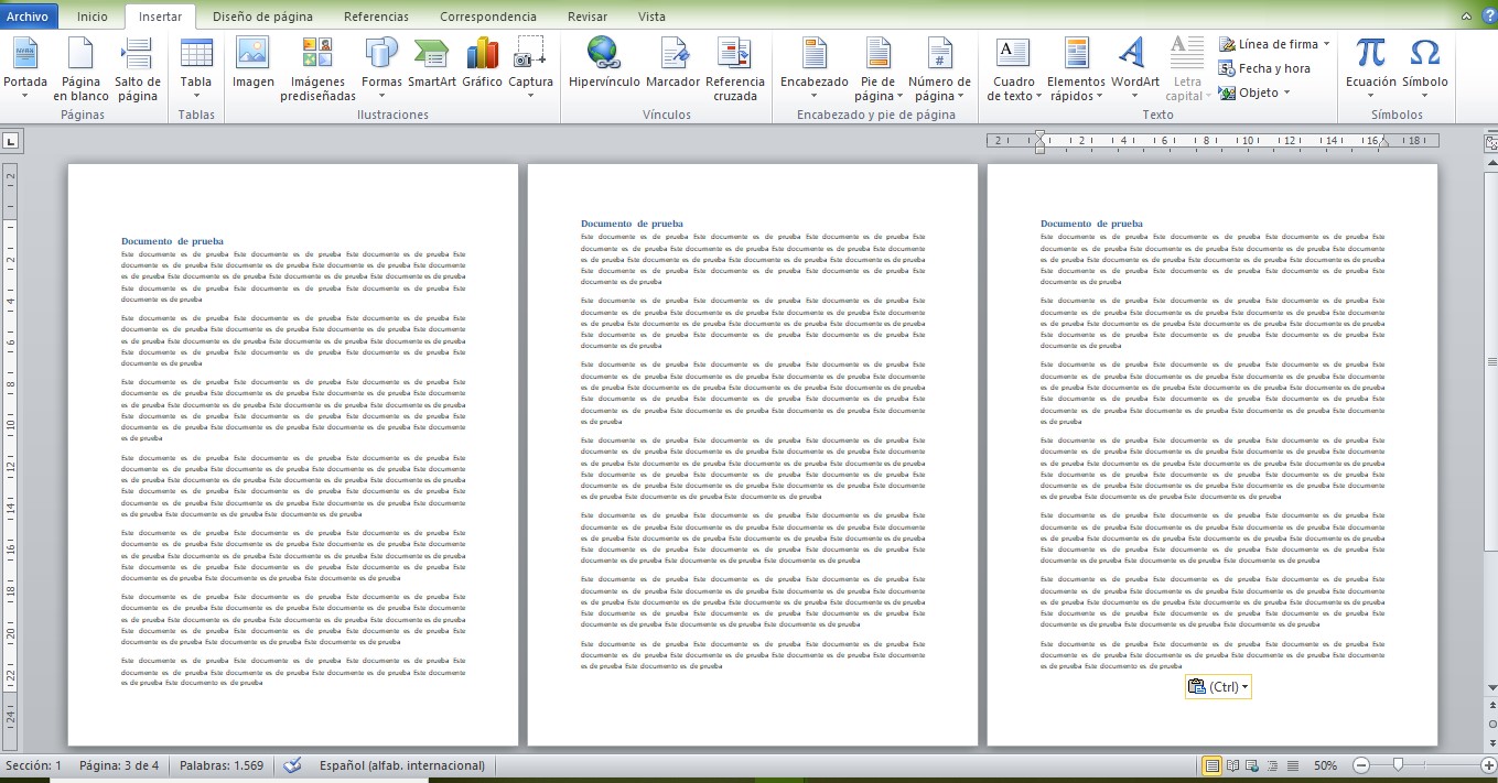 Cómo duplicar una hoja en Word