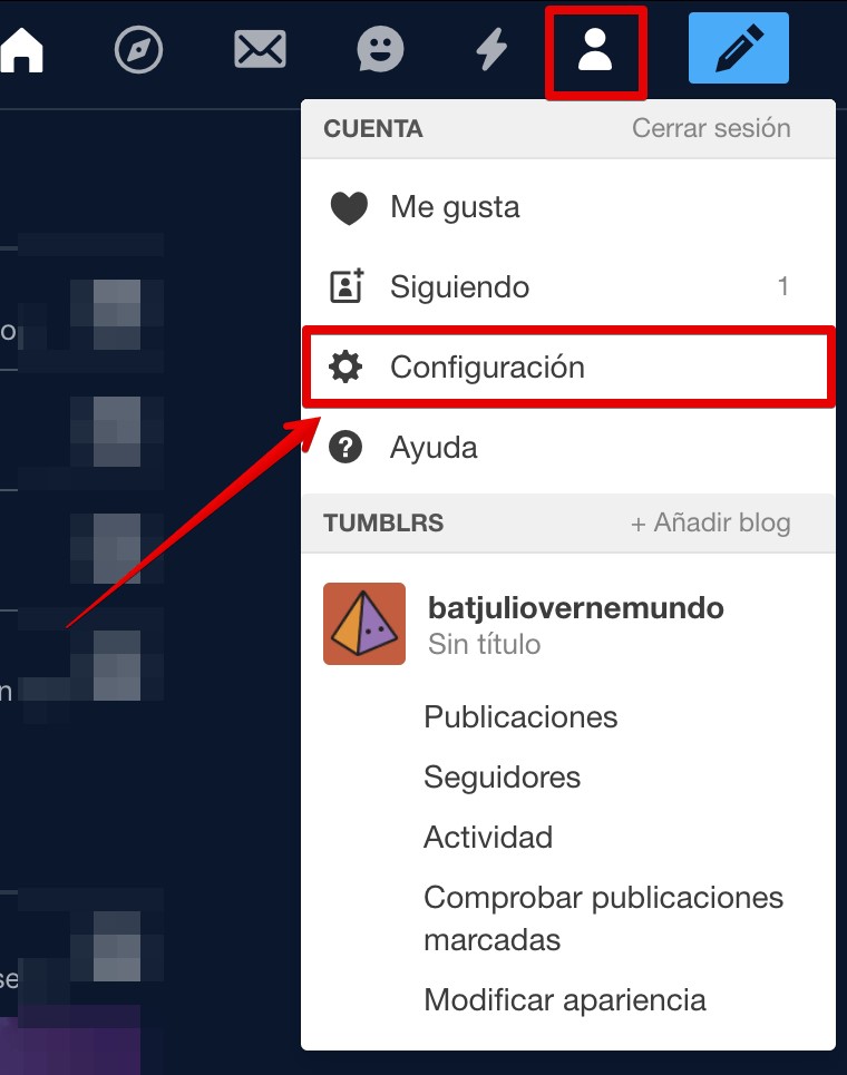 Cómo desactivar el modo seguro en Tumblr