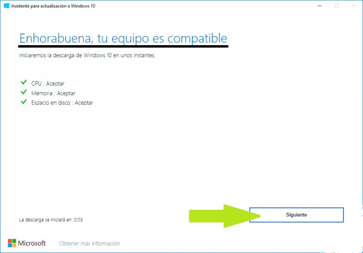 Cómo descargar el Asistente de actualización de Windows 10