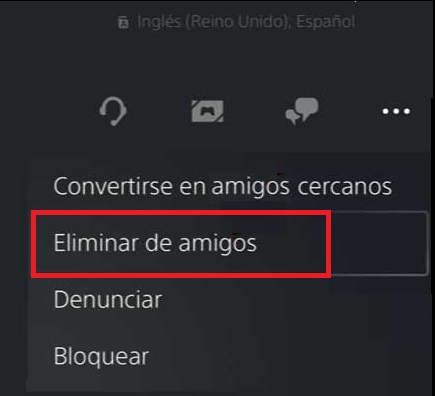 Cómo eliminar amigos PlayStation 5
