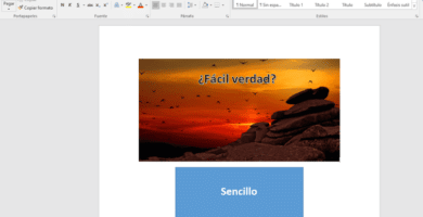 Como escribir o insertar texto sobre una imagen en Word 1