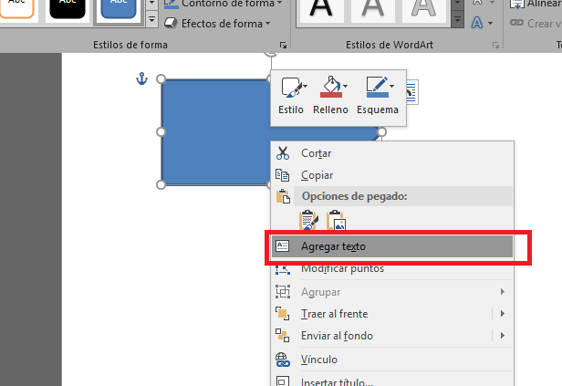 Cómo escribir o pegar texto sobre una imagen en Word