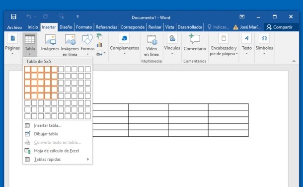 Cómo crear o crear una hoja de cuadrícula en Word para imprimir