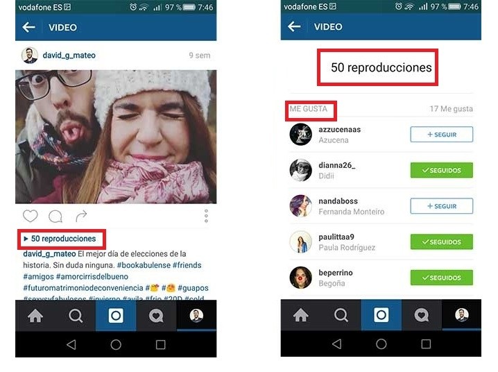 ¿Cómo sé quién vio mi video en Instagram?
