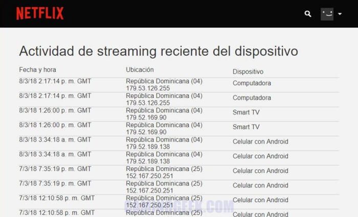 Cómo saber si alguien está usando tu cuenta de Netflix o Spotify