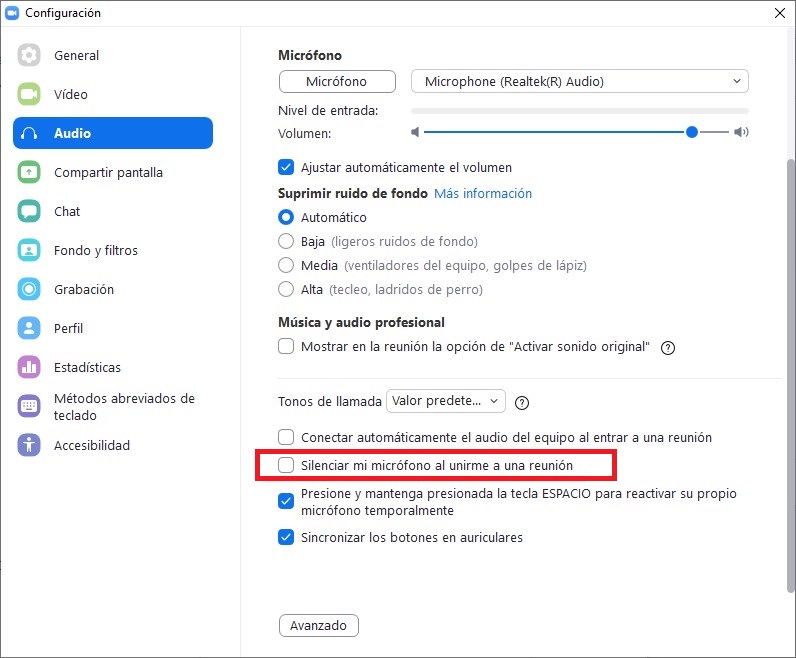 Cómo silenciar el micrófono en Zoom