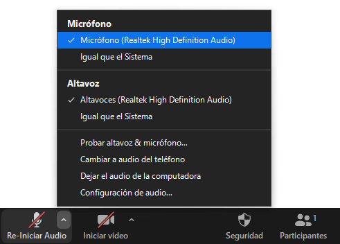 Cómo silenciar el micrófono en Zoom