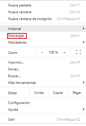Cómo ver el historial de descargas en Google Chrome