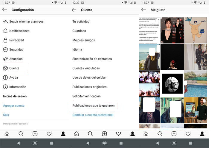 ¿Cómo puedo ver mis Me gusta en Instagram?
