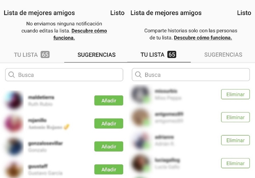 Comparte una historia privada de Instagram con un grupo de amigos