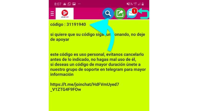 infinita más contraseña APK