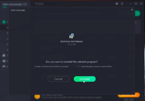 Cómo desinstalar ByteFence Anti Malware de Windows 10