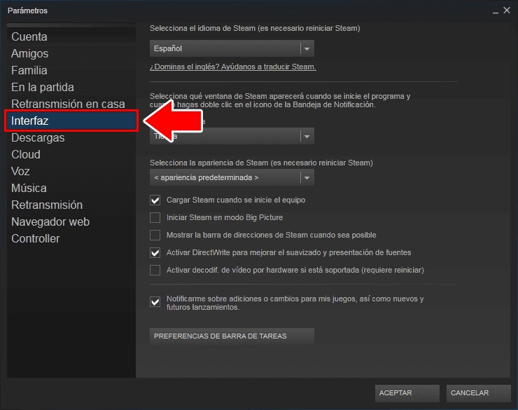Cómo evitar que Steam se inicie automáticamente