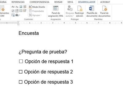 Cómo insertar una casilla de verificación en Word