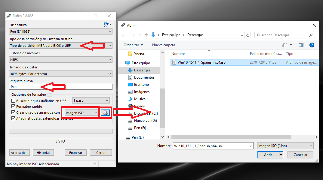 Cómo montar imágenes ISO