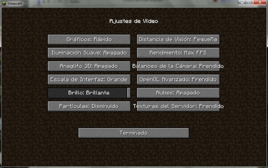 Cómo optimizar Minecraft