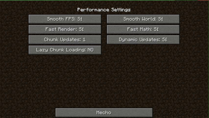 Cómo optimizar Minecraft