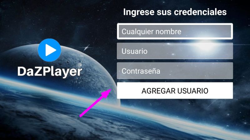 Usuario para dazplayer