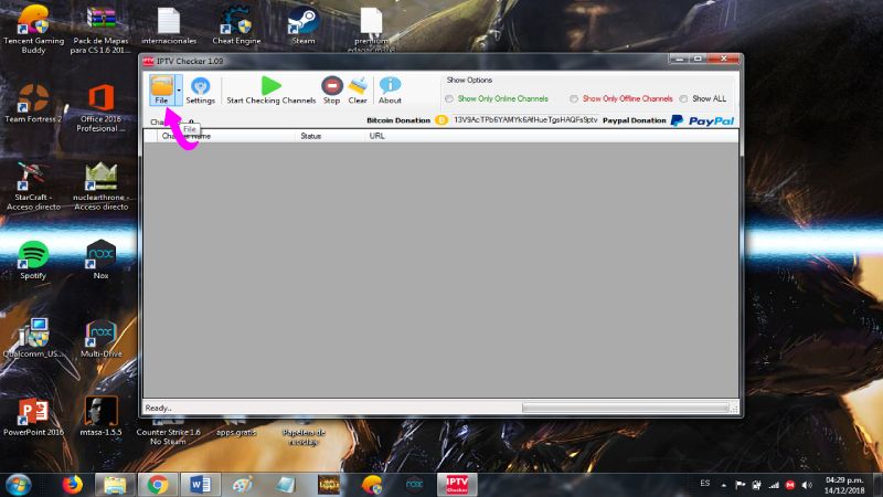 Analizar listas de verificación de IPTV