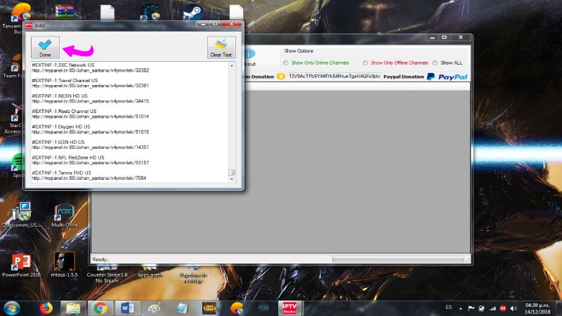 Analizar listas IPTV Checker apk